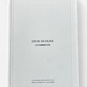 DIOR HOMME SS 2012 ACCESSORIES collection lookbook catalog